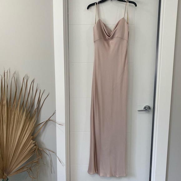 Jenny Yoo Addison Satin Dress Size 8 - Picture 3 of 5